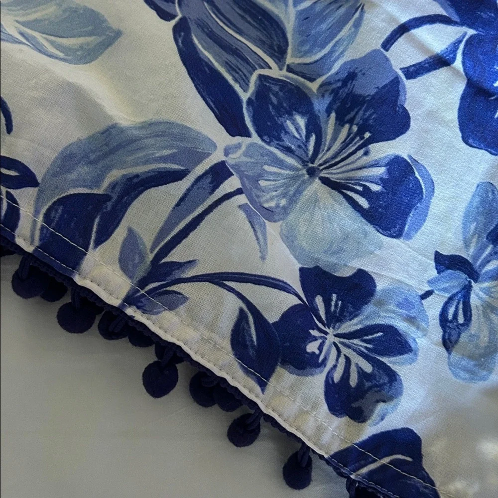 Opalhouse Blue Floral print shower curtain